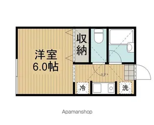 拾壱番館【202号室】の間取り