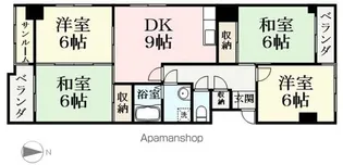 サンビレッジ円山【101号室】の間取り