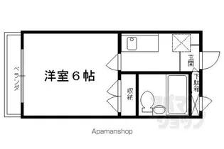 さわらびマンション【505号室】の間取り