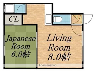 五条マンションB【2階】の間取り