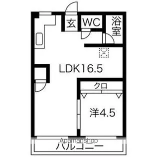 万長ビル【4階】の間取り