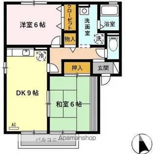 アヴェニール幸 A【2階】の間取り