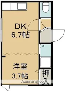 ハイツサンロード【201号室】の間取り