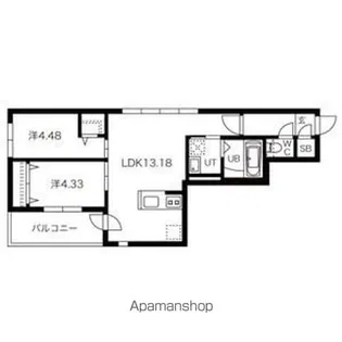 ディオクラシス南6条 (DIOCLASIS南6条)【2階】の間取り