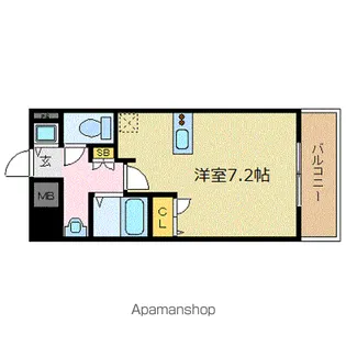 プレサンス泉セントマーク【3階】の間取り