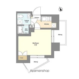 VーMUSIC蒲田【5階】の間取り