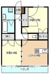 メゾンきりしま【103号室】の間取り