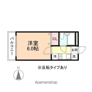ハイツ南田町【303号室】の間取り