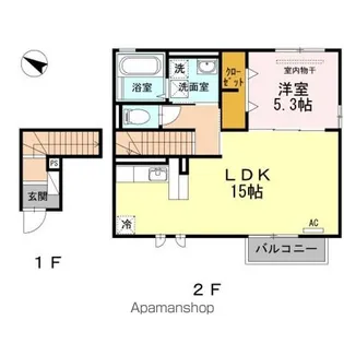 ウィット室積Ⅳ【2階】の間取り