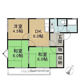 ワインビレッジ【202号室】の間取り