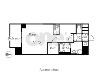 プレサンス THE 栄【10階】の間取り