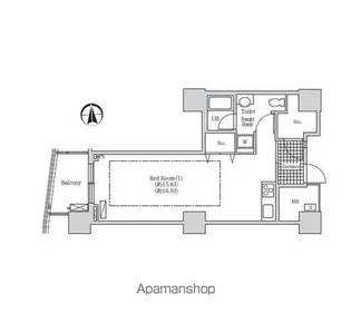 アクティ汐留【12階】の間取り