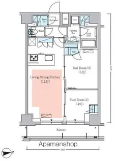 アーバネックス秋葉原EASTⅢ【14階】の間取り
