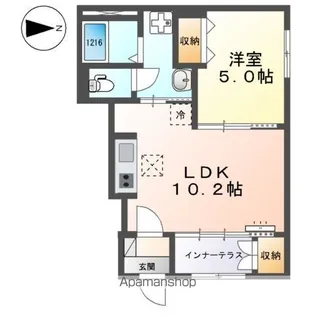サンライズ【1階】の間取り