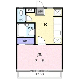 クレストハイツ184【2階】の間取り