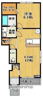 サンハイムA【1階】の間取り