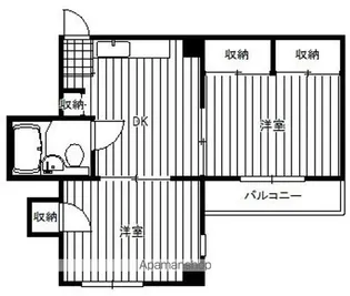 ジュネパレス新松戸第7【4階】の間取り
