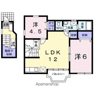 リーパ・フルーミニス【2階】の間取り