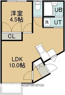 マンションノースロード(マンションノースロード)【1階】の間取り