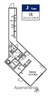 東京都世田谷区北沢1丁目【マンション】の間取り