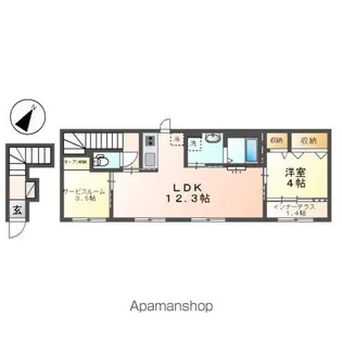 EMIASU(エミアス)【2階】の間取り