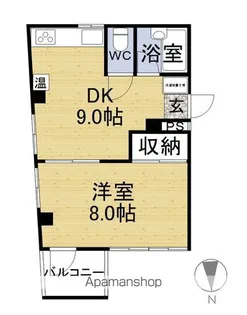 ロイヤルハイツ森下【307号室】の間取り
