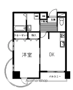 ローズ【401号室】の間取り