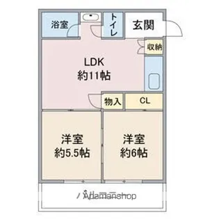 コーポ小池【6階】の間取り
