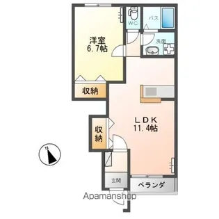 スターライズ【1階】の間取り