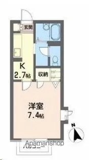 サンメゾン八幡【201号室】の間取り