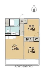 イシューヒルズ【3階】の間取り