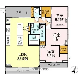アリストベルトーヤ【3階】の間取り