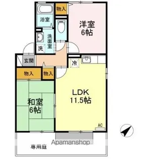 リトルハイツ【1階】の間取り