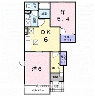 SUNRISEあゆみⅡ【1階】の間取り