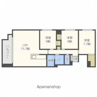クレステージ宮の森【9階】の間取り