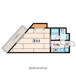 メゾンデマルシェ【2階】の間取り