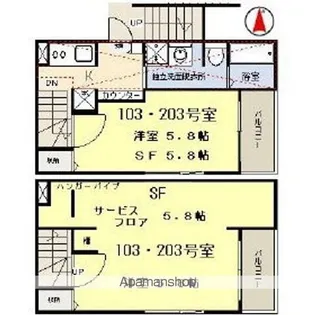 PRECIOUS COURT【103号室号室】の間取り