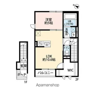 シャトームラシュウⅢ【2階】の間取り