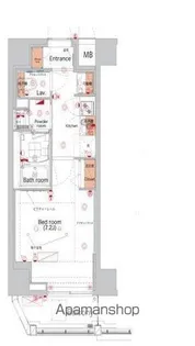 ハーモニーレジデンス亀戸EAST TOKYO【6階】の間取り