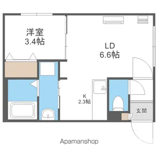 Ciel Serein円山【3階】の間取り