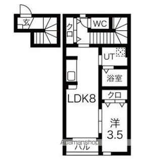 エスポワール宮内【2階】の間取り