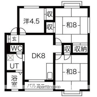 西脇サンハイツ【2階】の間取り