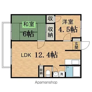 ファミール田倉【2階】の間取り