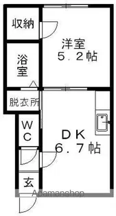 リバティヒル【203号室】の間取り