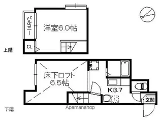 DCT大橋【1階】の間取り