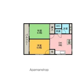 カトーハイツ【2階】の間取り