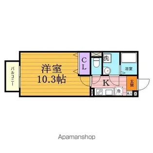 アムールL.A【1階】の間取り