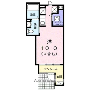 ランド・グローリア【1階】の間取り
