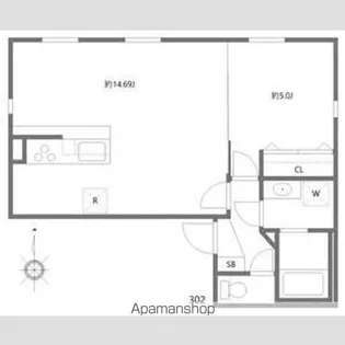 湯島レジデンス【3階】の間取り