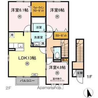 シルビア【2階】の間取り